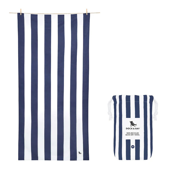 Dock & Bay Dry Beach Towel- Whitsunday Blue Dock & Bay