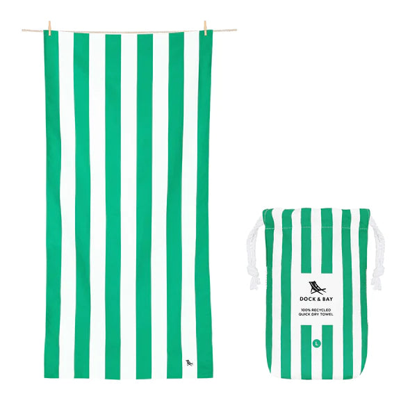 Dry Beach Towel Green Tallies Gifts & More