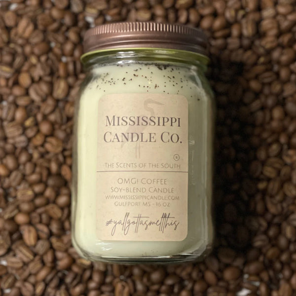 Mississippi Candle Co OMG! Coffee 16 oz Candle and Wax Melts Mississippi Candle Co