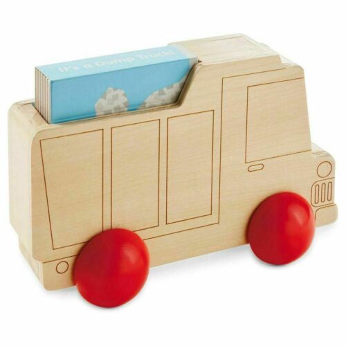 Hallmark Wooden Toy Dump Truck with Book HALLMARK