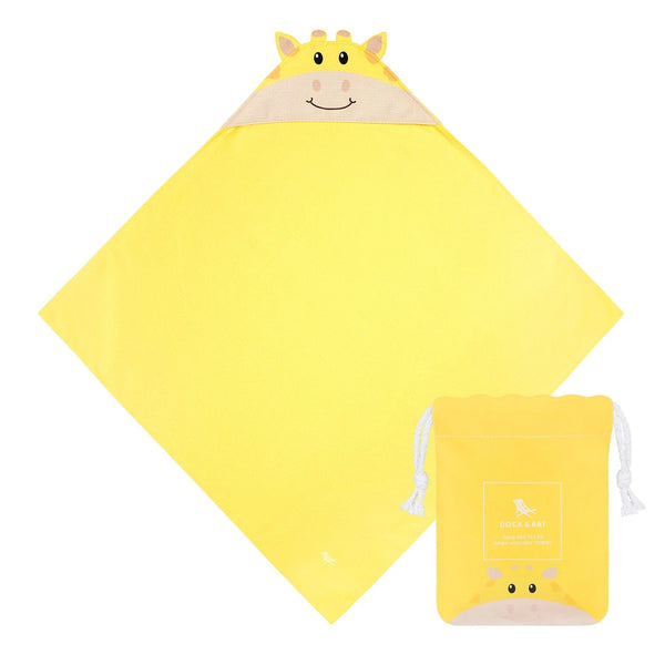 Hooded Baby Towels - Yellow Giraffe Dock & Bay