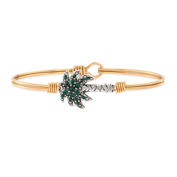 L&D PALM TREE BANGLE IN BRASS Luca + Danni