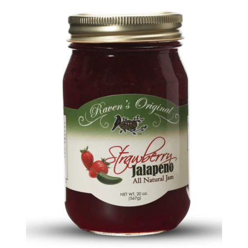 RAVENS NEST STRAWBERRY JALAPENO JAM RAVENS NEST