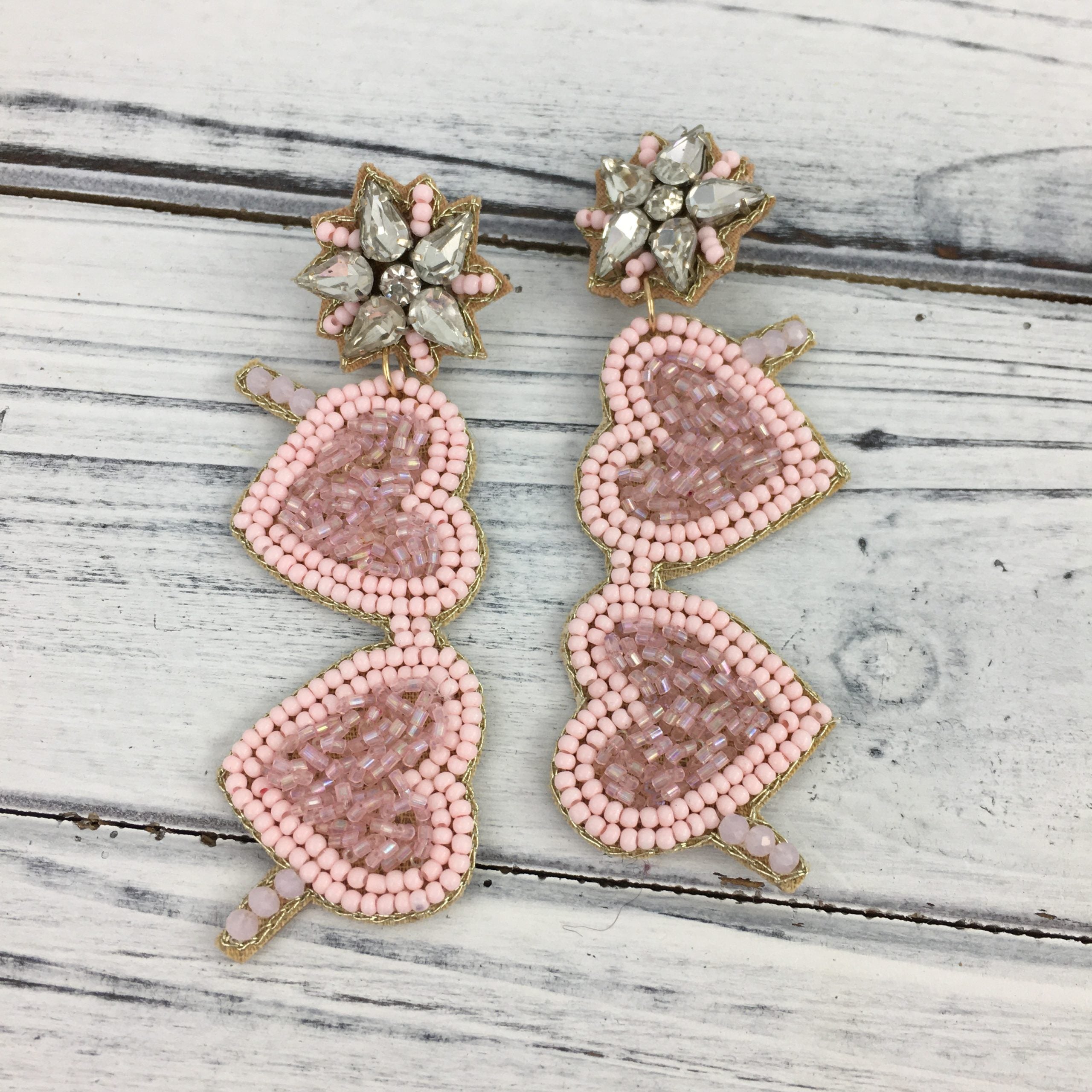 Valentines Day Beaded Earrings Song Lily