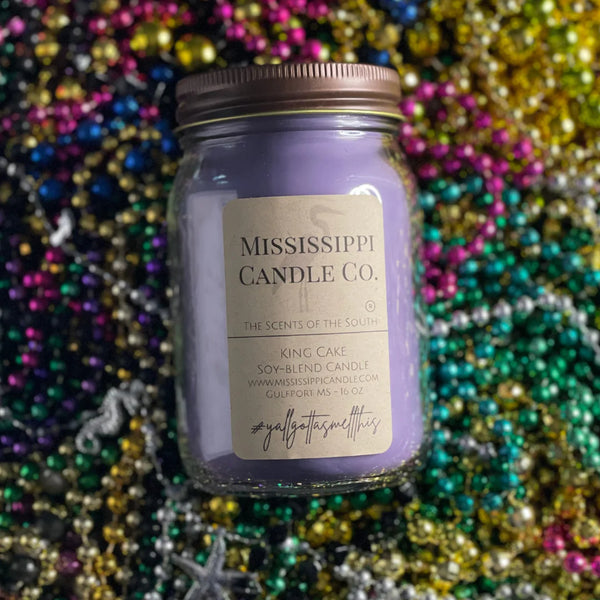 Mississippi Candle Co Mardi Gras 16oz Candle and Wax Melts Mississippi Candle Co