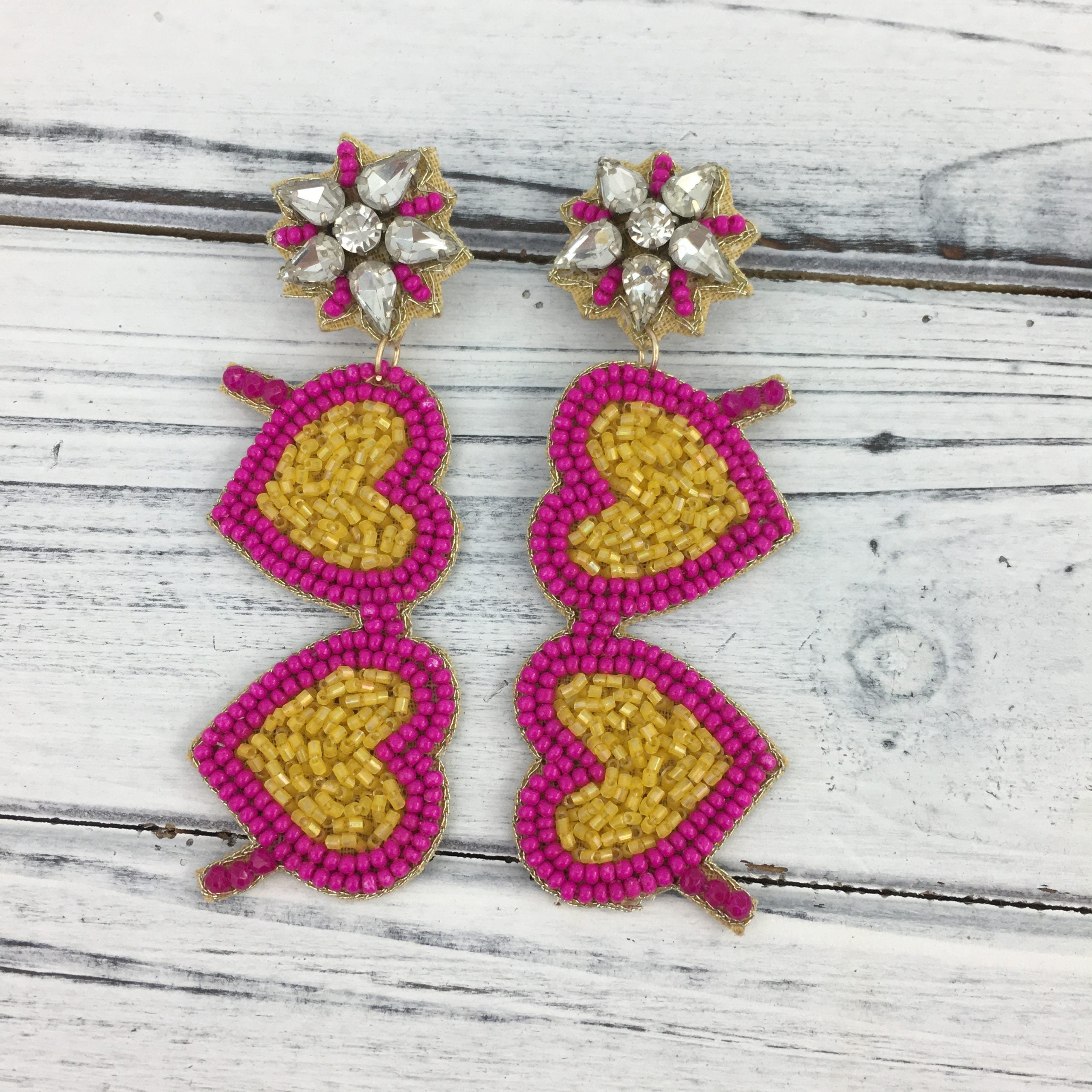 Valentines Day Beaded Earrings Song Lily