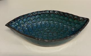 Fingerprint Pointed Oval Dish Fingerprint Pottery