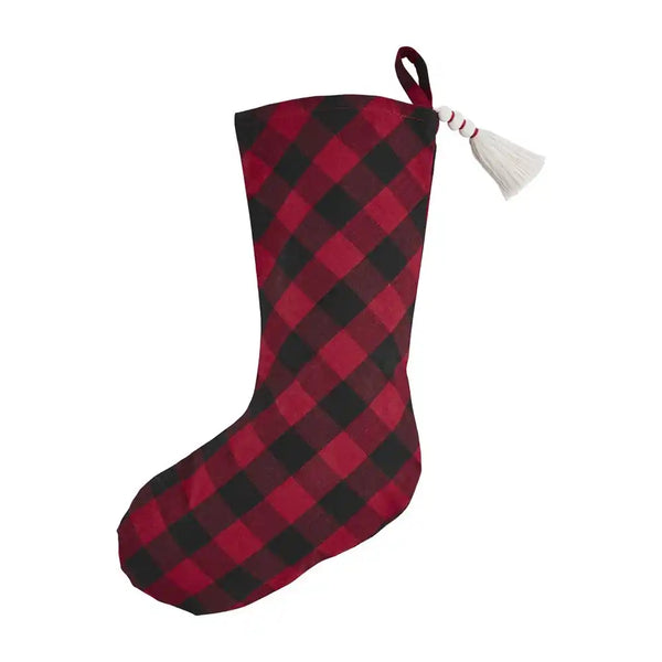 Mudpie Red Buffalo Stocking Mudpie